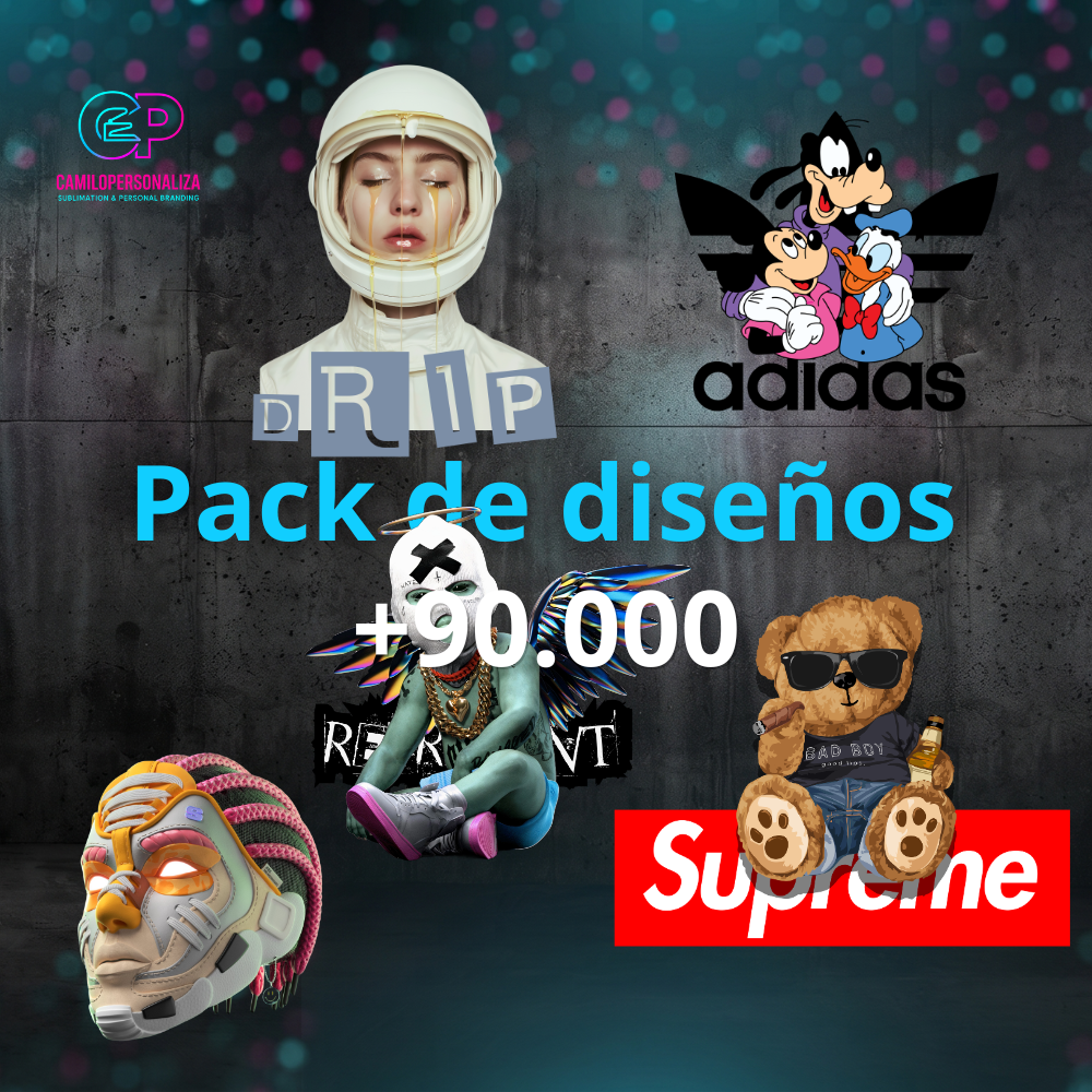 Pack de Diseños para Sublimación y DTF | Camilo Personaliza