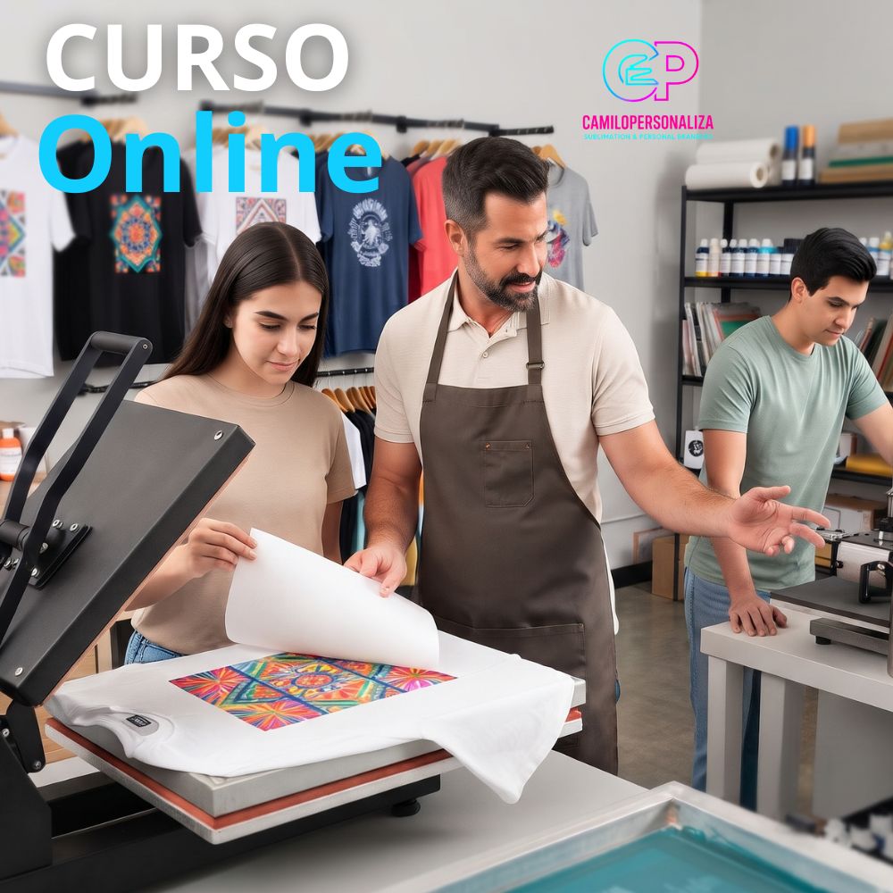 Curso de sublimación y estampado en VIVO | Online